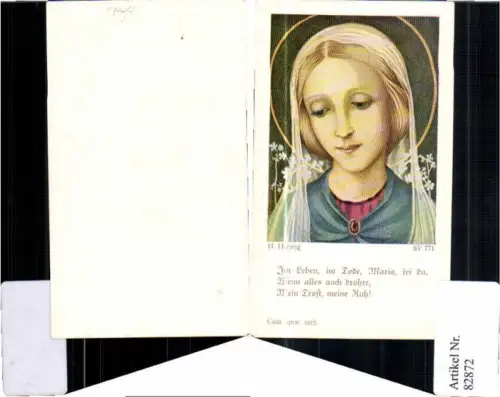 82872,H. Herzog Heiligenbild Maria