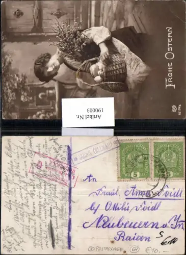 190003,Postablage Stempel Going Ellmau Zensur