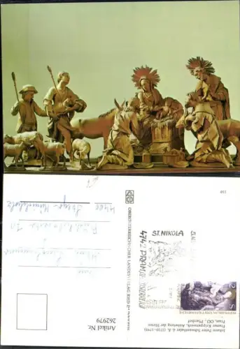 262979,Stempel St Nikola 5. Nikolaus Sonderpostamt Briefmarkenschau des IBSV Pram OÖ