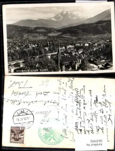 262992,Stempel VIII. Österr. Bundesschieessen 1937 Innsbruck