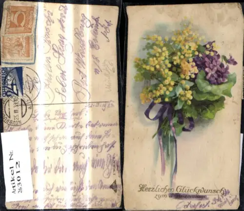 263012,Stempel Mischfrankatur 1015 Groschen n. Wieselburg