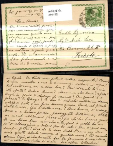 289498,Ganzsache Stempel Feistritz 1909