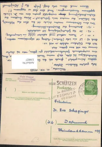 339027,Stempel Helft Schützen i. Bundes Luftschutz Verband