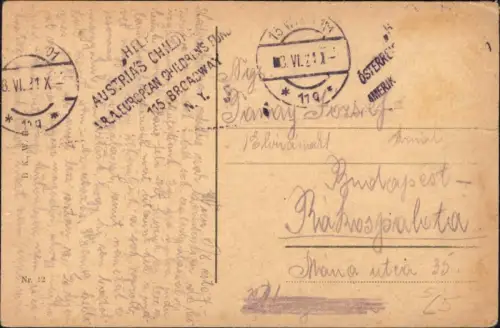 362330,Stempel Help Austrias Children A.R. A. European Childrens Fond Broadway New York
