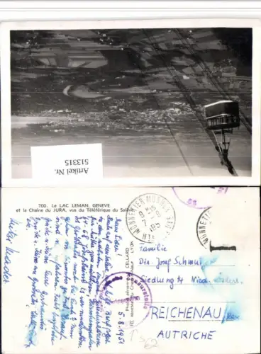 513315,Stempel Zensurstelle Monnetier-Mornex 1951