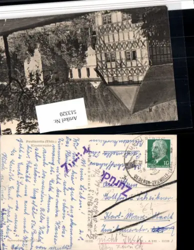 513320,Stempel Zurück Rudolstadt 1963