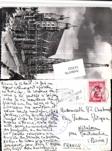 513322,Stempel Alllierte Zensurstelle 173 Z. 1 Wiener Int. Messe 1953
