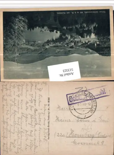 513323,Stempel Gebühr bezahlt Triberg Schwarzwald 1948 Feldpost