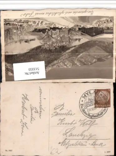 513333,Stempel Mylau im Vogtland 1938