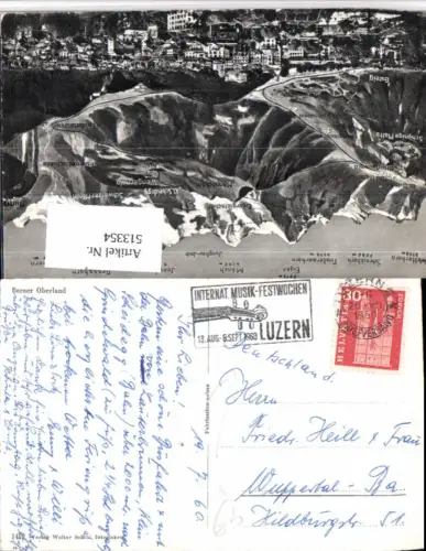 513354,Stempel Luzern 1960 Internationale Musik-Festwochen