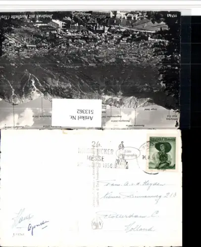 513362,Stempel Innsbruck 1956 24. Innsbrucker Messe