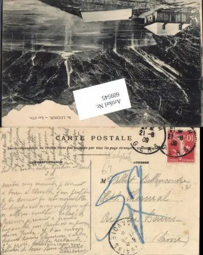 609545,Stempel Luchon Gers n. Aix les Bains Nachporto Nachgebühr