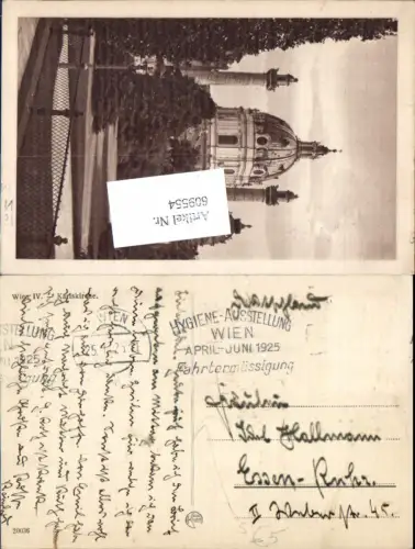 609554,Stempel Hygiene Ausstellung Wien 1925 n. Essen Ruhr