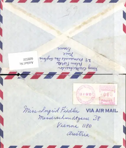 609558,Stempel Luftpost Air Mail Nice Frankreich nach Wien Vienna