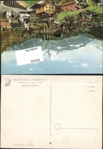 652332,Stempel Deutsches Turnfest München 1959 Turnen