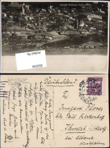 652334,Stempel Praha Prag n. Ihmert Hemer b. Altena Westfalen