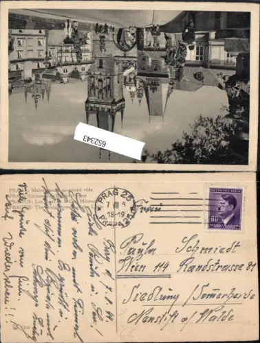 652343,Stempel Prag Praha Neustift am Walde Wien Penzing