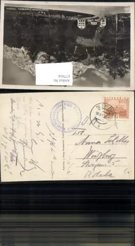 677934 Stempel Zugspitzbahn Ehrwald Lermoos 1930