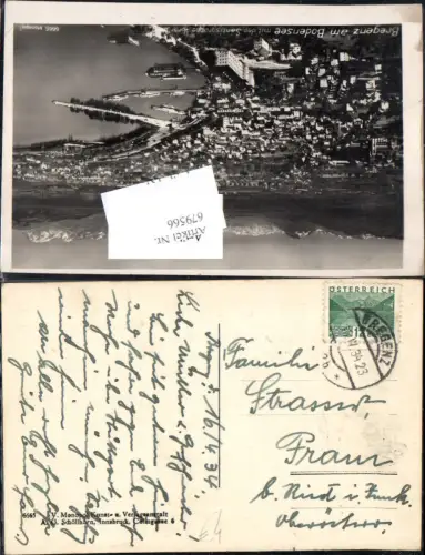 679566 Stempel Bregenz am Bodensee n. Pram Ried im Innkreis