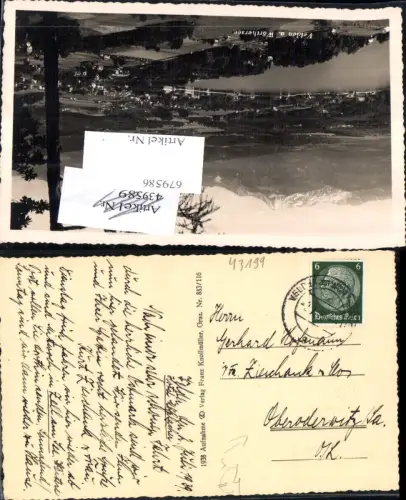 679586 Stempel Velden am Wörthersee n. Oberoderwitz Sachsen 1939