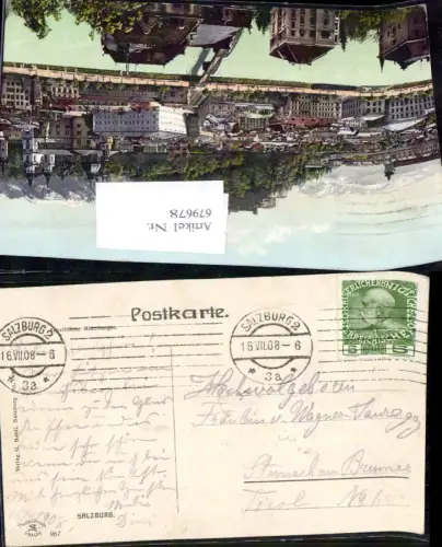 679678 Stempel Salzburg n. Steinach am Brenner 1908
