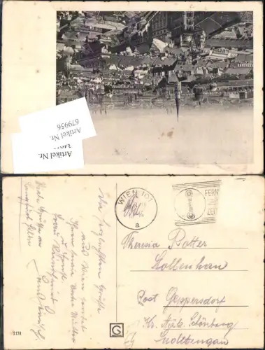679956 Stempel Wien 101 n. Geppersdorf Mährisch Schönberg Koprivna