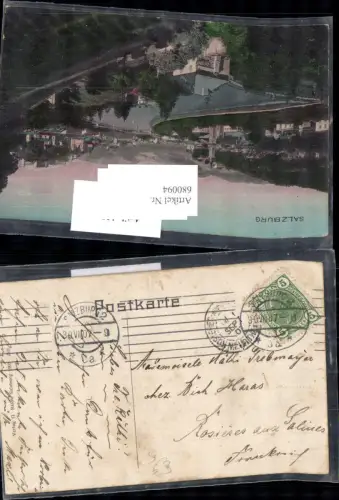 680094 Stempel Salzburg 2 n. Rosieres aux Salines 1907 pub Baldi 283
