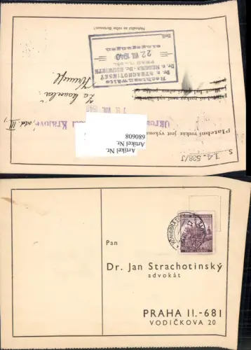 680608 Brief Rechtsanwalt Jan Strachotinsky Prag Praha Stp. Königgrätz Hradek Kralove