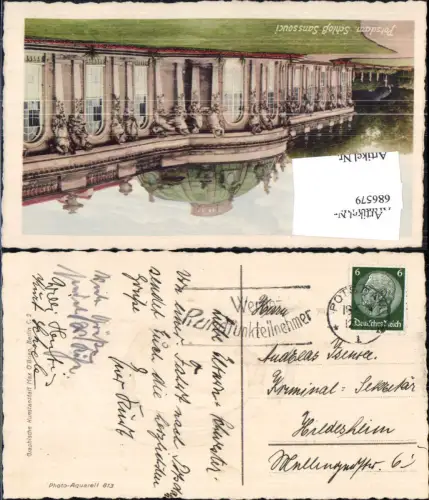 686579 Stempel Potsdam gel.n. Hildesheim