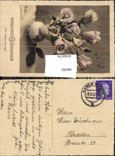 686582 Stempel Kamen Westfalen gel.n. Oberaden Bergkamen