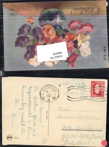 686626 Stempel Porsgrunn Norwegen gel.n. Höhr Grenzhausen Rünz Auf der heide