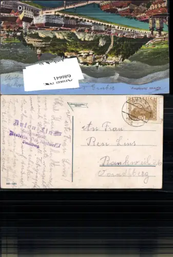 686641 Stempel Graz gel.n. Rankweil Anton Lins Straßenwärter Brederis