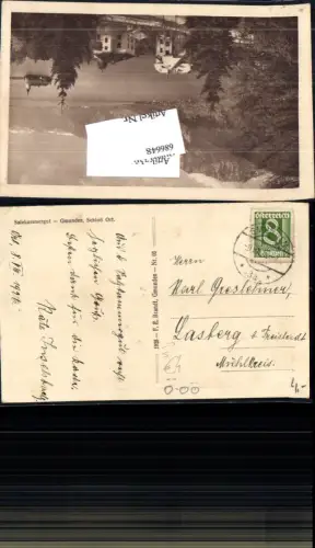 686648 Stempel Gmunden gel.n. Lasberg bei Freistadt