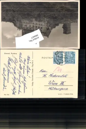 686667 Stempel Eisenach gel.n. Wien Alsergrund