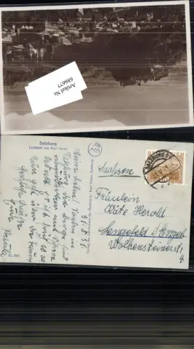 686677 Stempel salzburg gel.n. Lengefeld im Erzgebirge