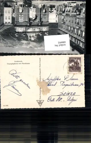 686692 Stempel Innsbruck gel.n. Deinze Belgien