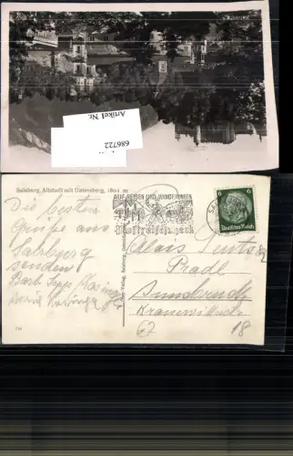 686722 Stempel Salzburg gel.n. Pradl Innsbruck