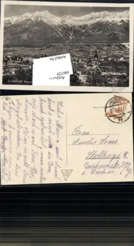 686729 Stempel Innsbruck gel.n. Stollberg Sachsen