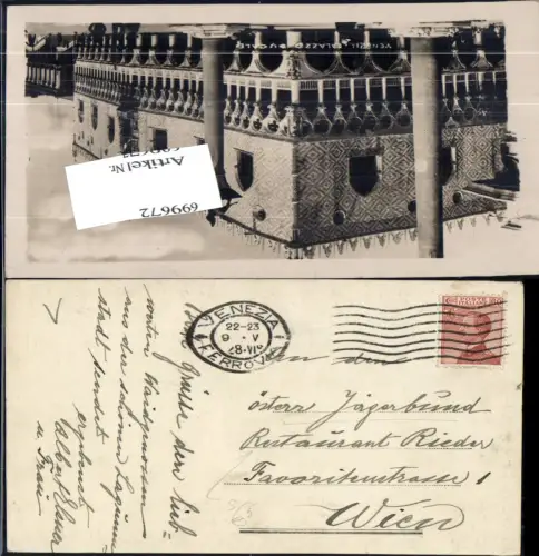 699672 Stempel Venezia Venedig n. Wien Favoriten