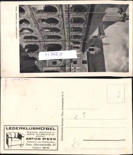 699676 Stempel Lederklubmöbel Graz Anton Peer Reklamestempel Reklame Werbung