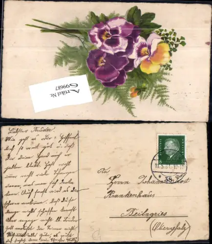 699687 Stempel München gel. n. Beilngries Oberpfalz 1931
