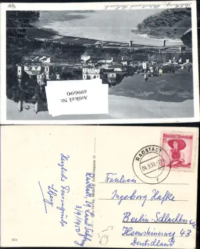 699690 Stempel Radstadt n. Berlin Schlachtensee Steglitz Zehlendorf