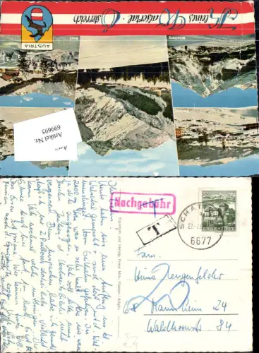 699695 Stempel Schattwald Nachgebühr n. Mannheim