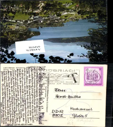 699708 Stempel Göbriach n. Görlitz Nachgebühr