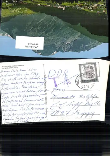 699713 Stempel Riezlern Kleinwalsertal n. Leipzig Nachgebühr