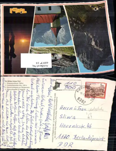 699718 Stempel Kirchberg in Tirol n. Berlin Köpenick Nachgebühr