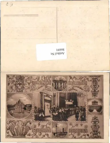 86691,Roma Rom Anno Santo Vatikan Pabst