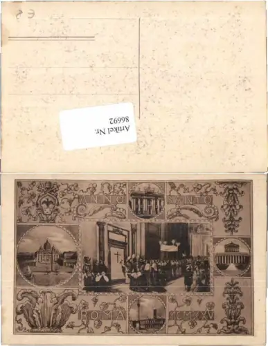 86692,Roma Rom Anno Santo Vatikan Pabst