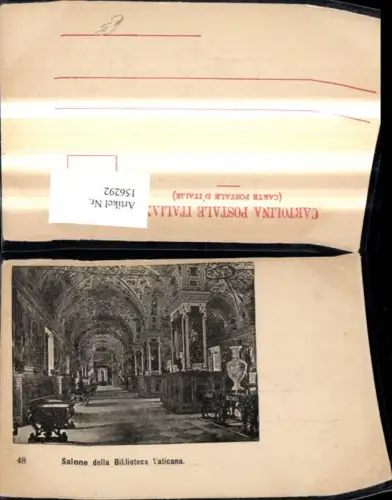 156292,Lazio Roma Rom Salone della Biblioteca Vaticana Vatikan Inneres