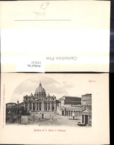 157137,Lazio Roma Rom Basilica di S. Pietro in Vaticano Vatikan Petersdom